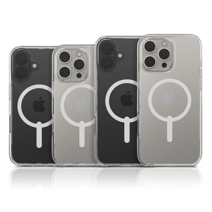 ZAGG Crystal Palace Snap Case for iPhone 16 Plus – Military-Grade 13ft Drop Protection, MagSafe Compatible, Crystal Clear, Anti-Yellowing, Graphene-Reinforced, Made from Recycled Materials - size: iPhone 16 Plus, style: With Magsafe