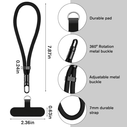 Hand Wrist Strap Lanyard, 3 Pcs Adjustable Cell Phone Lanyard Strap