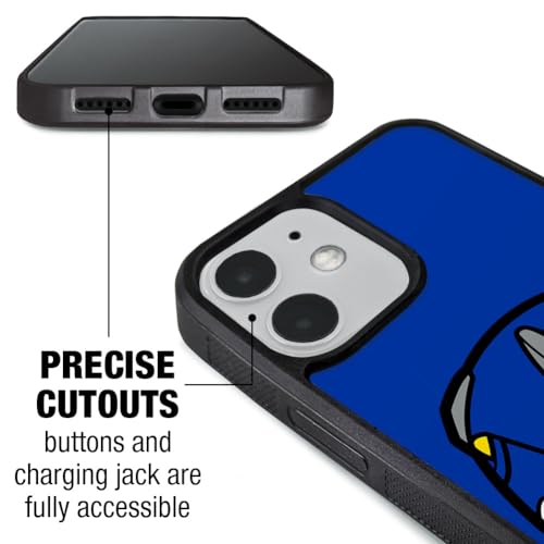 Power Rangers Blue Ranger Helmet Protective Slim Fit Hybrid Rubber Bumper - color: iPhone 12 | 12 Pro (Fits 6.1 Inch Display)