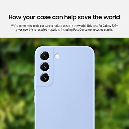 Samsung Galaxy S22+ Silicone Cover, Protective Phone Case, Soft, Sleek Protection, Slim Design, Matte Finish, US Version, Coral (EF-PS906TPEGUS)