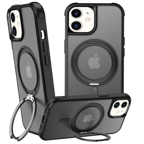 360°Magnetic Swivel Ring for iPhone 12/12 Pro case-Black - color: Black, size: iPhone 12 Pro