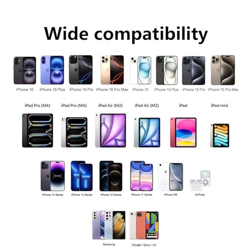 Fast USB C Charger Block for Apple Watch 11 10 iWatch iPhone iPad AirPods - color: White, size: 1-C 20W x2