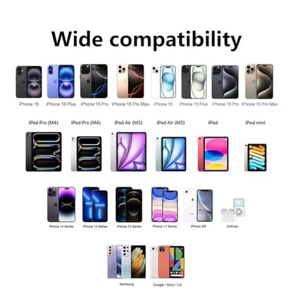 Fast USB C Charger Block for Apple Watch 11 10 iWatch iPhone iPad AirPods - color: White, size: 1-C 20W x2