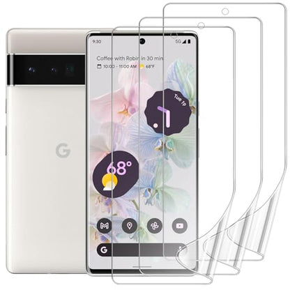 3 Pack Screen Protector for Google Pixel 6 Pro 6.7", HD Ultra-Thin Full Coverage Soft TPU Hydrogel Film Google Pixel 6 Pro - Fingerprint ID Compatible, Self-Healing, Touch Sensitive - size: Google Pixel 6 Pro