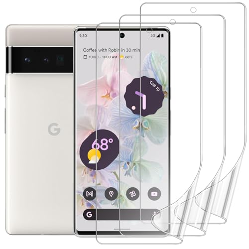 3 Pack Screen Protector for Google Pixel 6 Pro 6.7", HD Ultra-Thin Full Coverage Soft TPU Hydrogel Film Google Pixel 6 Pro - Fingerprint ID Compatible, Self-Healing, Touch Sensitive - size: Google Pixel 6 Pro