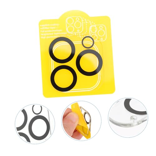 Uonlytech 5pcs Diamond Camera Lens Protector Films for Pro Scratch Resistant Finger Easy to Clean Fit for Mobile Lens Protection