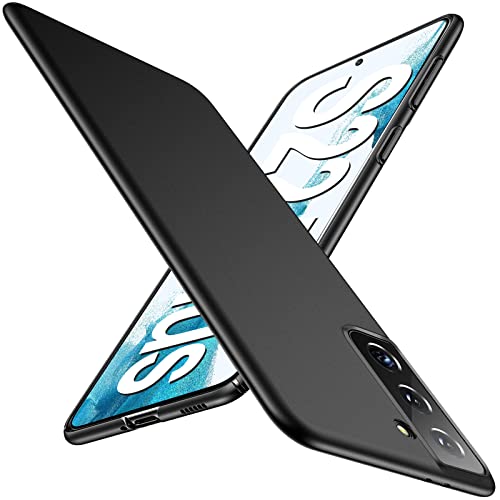 Gxmeuie Ultra Thin Case for Samsung Galaxy S22/S22+/S22 Ultra, Slim Phone Case [Silky Touch] Matte Hard PC Back Cover with Camera Protection for Samsung S22/S22 Plus/S22 Ultra 5G (S22 Plus, Black) - color: Black, size: S22 Plus