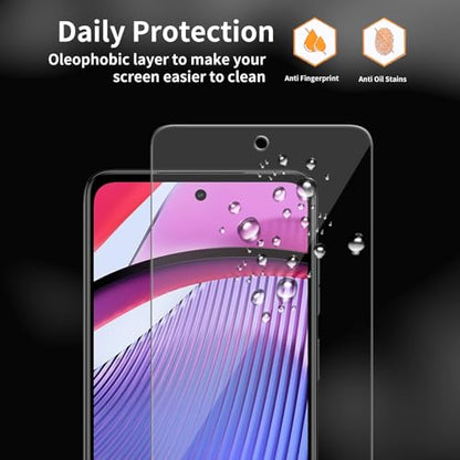 3 Pack for Motorola Moto G Power 5G 2023 XT2311 Tempered Glass Screen Protector [9H Hardness] with Installation Frame, Bubble-Free, Case Friendly, HD Clear, Anti-Scratch - size: Moto G Power 5G 2023 (3 Pack)