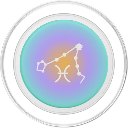 PopSockets Zodiac Phone Grip - Pisces Star Sign PopSockets PopGrip for MagSafe - style: Magnetic PopGrip