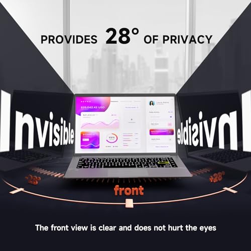 Mamol Laptop Privacy Screen 16 Inch, Compatible with Lenovo, HP, Dell, Acer, Asus, Thinkpad, Envy, Xps - 16:9 Aspect, Anti Blue Light Glare, Removable Privacy Shield, Anti-Scratch Screen Protector - size: 16'' Privacy Screen (16:9)