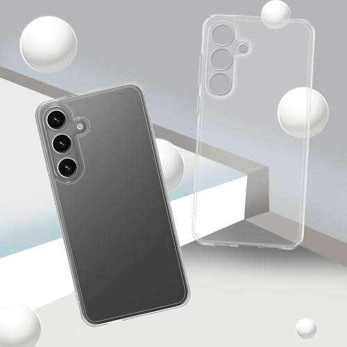 TENOC Phone Case for Samsung Galaxy S25, Clear Case Shockproof Protective Bumper Slim Cover - color: Clear, size: S25