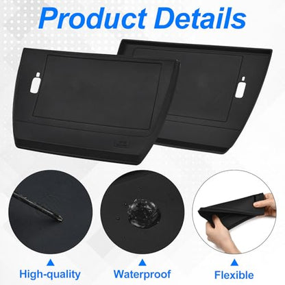JSCARLIFE Center Console Wireless Charging Mat Compatible with 2025 S-ubaru Forester - Non-Slip Waterproof Silicone, Black Interior Accessories Protective Pad