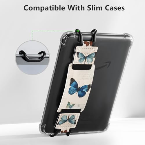 CoBak Secure Hand Strap for Ebook Reader - Versatile and Lightweight - color: Butterfly-1 Pack