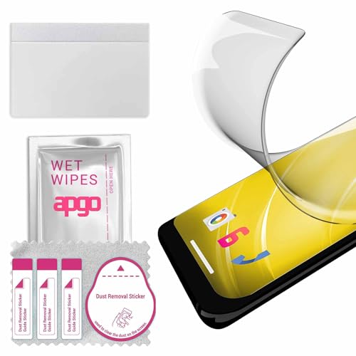 apgo 3x Hydrogel Ultra-Clear Screen Protector for Texa TPS2, Hydrogel Film, Flexible, Soft TPU with positioning layer easy installation