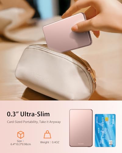 ULiXWH [0.3" Ultra Slim] [Alloy-Made] for Magsafe Portable Charger iPhone - color: Pink