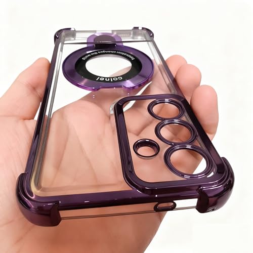 Case Compatible with Samsung Galaxy A15 5g Phone Case softcase Protective with Ring Stand Clear Phone Cover for Samsung a15 5g case Cute,Purple - color: Purple, size: Samsung Galaxy A15