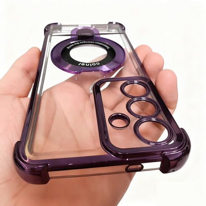 Case Compatible with Samsung Galaxy A15 5g Phone Case softcase Protective with Ring Stand Clear Phone Cover for Samsung a15 5g case Cute,Purple - color: Purple, size: Samsung Galaxy A15
