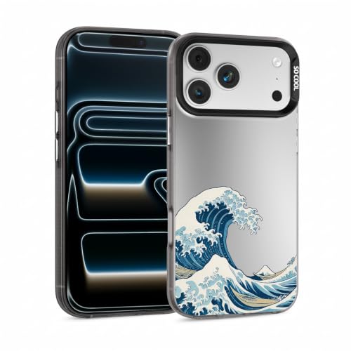 for iPhone 17 Pro Max Case, TPU, Drop Protection, Waves | Matte Silver Back, Shockproof, Fade-resistant, Anti-yellow, Lens Protection, Precise Cutout, Slim grip, Waves - color: Waves, size: iPhone 17 Pro Max