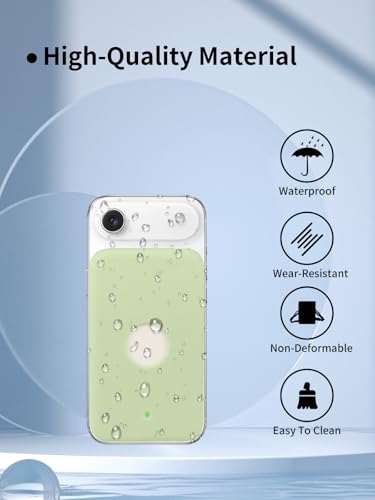 Compatible with Apple iPhone Air MagSafe Battery,UYRUREL Premium Silicone Shockproof Protection Ultra-Thin Design, Comfortable and Skin-Friendly,Matcha Green. - color: Matcha Green