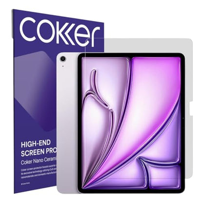 COKER 2 Pack Paperfeel Screen Protector for iPad Air 13 inch M3. Matte Anti-Glare, Anti-Scratch, Anti-Fingerprint, Anti-Shatter, Touch Sensitive, Smooth as Silk, Blue Light Block, Write Like on Paper, Easy Install - size: iPad Air 13 inch M3