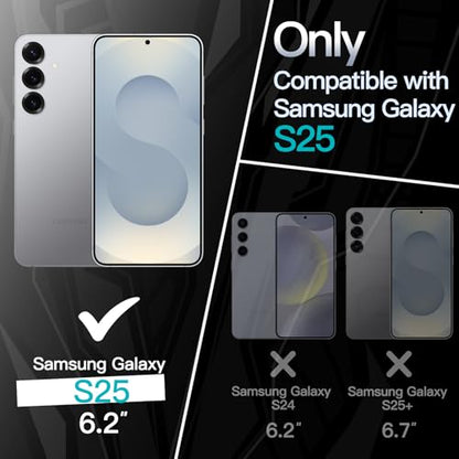 JETech Slim Case for Samsung Galaxy S25, Silver Shadow | Camera Lens Protection, Soft TPU Design, Matte Finish, Shockproof Protection - color: Silver Shadow, size: Galaxy S25