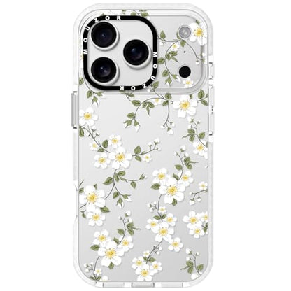 Cute Phone Case for iPhone 17 Pro Max, Vine Flowers Aesthetic Floral Pattern Case, Soft Clear TPU Shockproof Bumper Cover for Girls Women - size: iPhone 17 Pro Max