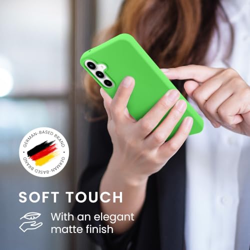 kwmobile Case Compatible with Samsung Galaxy A55 5G Case - Soft Slim Protective TPU Silicone Cover - Lime Green - color: lime green, size: Galaxy A55 5G