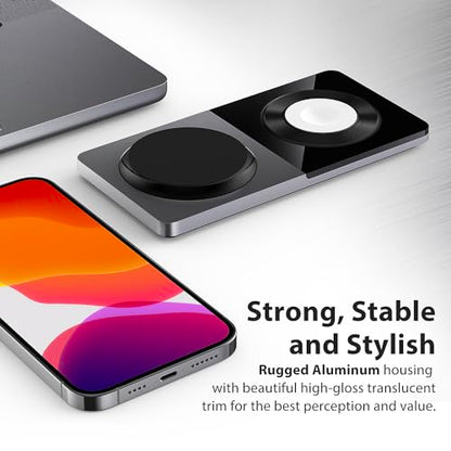 PETINO 3 in 1 Wireless Charging Station for Apple Devices with MagSafe - color: Black