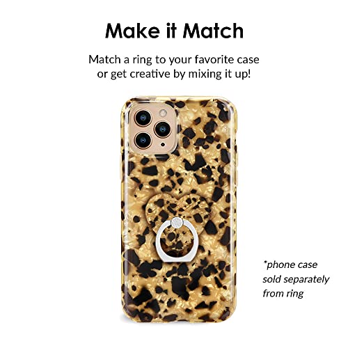 VELVET CAVIAR Cell Phone Ring Holder - Finger Ring & Stand - Improves Phone Grip Compatible with iPhone, Galaxy, Most Smartphones (Blonde Tortoise) - color: Blonde Tortoise