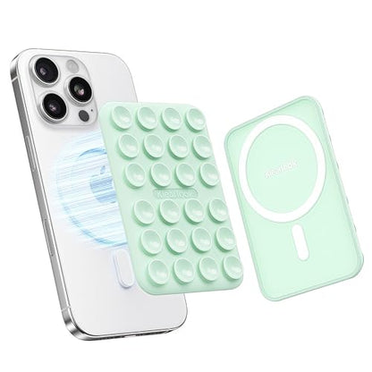 Klearlook Magnetic Suction Phone Mount for MagSafe Case, Light Green - color: Light Green