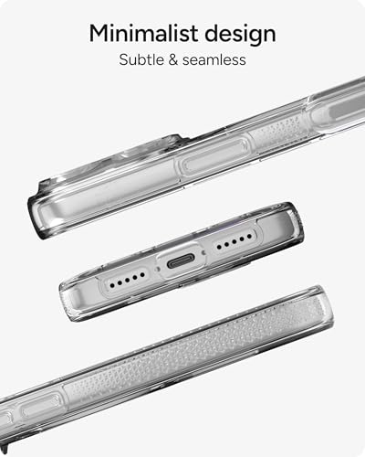 ZAGG Crystal Palace Case for iPhone 17 Pro - Clear, Drop Protection (13ft/4m), ClearGuard Anti‑Yellowing & Scratch‑Resistant, MagSafe & Wireless Charging Compatible - size: iPhone 17 Pro, style: With Magsafe