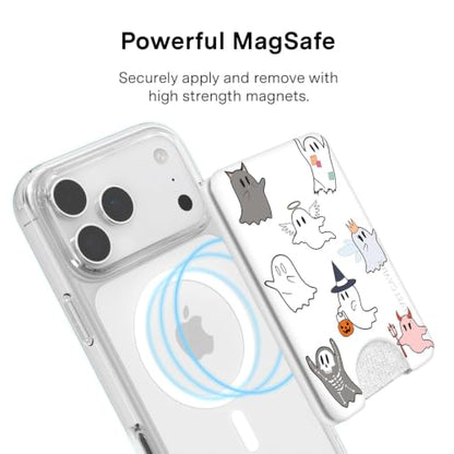 VELVET CAVIAR compatible with MagSafe Wallet 2.0 | Magnetic Card Holder Wallet for iPhone 17/16/15/14/13/12 or Phone Cases compatible with MagSafe | Ghosted Costume Party - color: Ghosted Costume Party