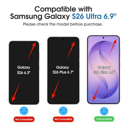 amFilm OneTouch for Samsung Galaxy S26 Ultra Screen Protector TemperedGlass - size: S26U-6.9"