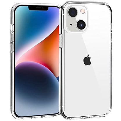 TENOC Phone Case Compatible with iPhone 13 & iPhone 14, Clear Case Shockproof Protective Bumper Slim Cover for 6.1 Inch - color: Clear, size: iPhone 13 / 14