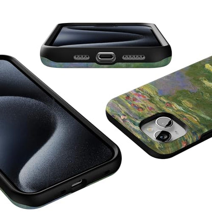 Casely iPhone 15 Plus Case | Monet's Water Lilies | The Met Museum | Bold Protective Design | Compatible with MagSafe - color: Monet's Water Lilies | The Met Museum