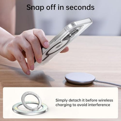 Syncwire Magnetic Phone Grip for MagSafe,Sparkle Ring Holder,Pearly Luster - color: Pearly Luster