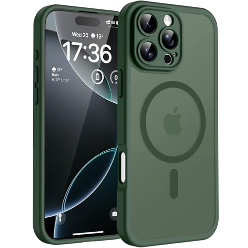 TOCOL for iPhone 16 Pro Max Case, Compatible with MagSafe, Alpine Green - color: Alpine Green, size: Iphone 16 Pro Max