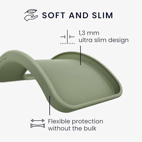 kwmobile Case Compatible with Samsung Galaxy S24 FE Case - Soft Slim Protective TPU Silicone Cover - Gray Green - color: gray green, size: Galaxy S24 FE