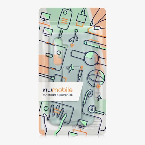 kwmobile Case for Samsung Galaxy S24 Case - Soft TPU Cover with Silicone Coating - with Hand Strap and Stand Function - Shockproof - Mint - color: mint, size: Galaxy S24