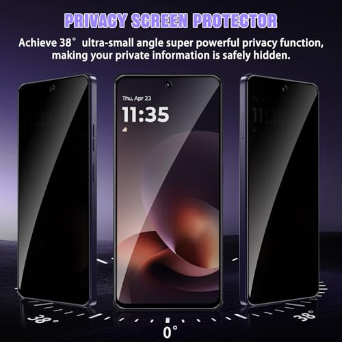 For Motorola Moto G Power (2026) Privacy Screen Protector (2 Pack) - size: Motorola Moto G Power/G Play/G (2026) 5G