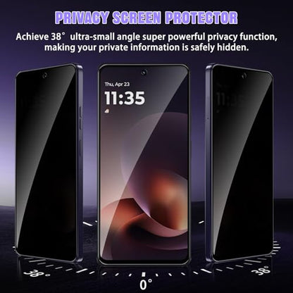 For Motorola Moto G Power (2026) Privacy Screen Protector (2 Pack) - size: Motorola Moto G Power/G Play/G (2026) 5G