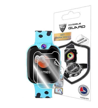 IPG for GOOWJUER Kids Smart Watch Hydrogel Screen Protector (2 Units) Invisible HD Clear Film Anti Scratch Guard-Smooth/Self-Healing/Bubble for Kids