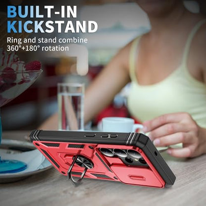 PASNEW Red Case for Samsung Galaxy S26 Ultra,6.9 inch - color: Red, size: Galaxy S26 Ultra (6.9 inch)