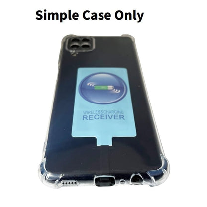Wireless Charging Receiver for Samsung Galaxy A12 A22 A32 A42 A52 A72 4G 5G External Type-c Adapter with Stand Folding Charger