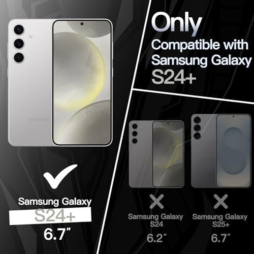 JETech Slim Case for Samsung Galaxy S24 Plus, Silver | Camera Lens Protection, Soft TPU Design, Matte Finish, Shockproof Protection - color: Silver, size: S24 Plus