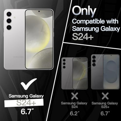 JETech Slim Case for Samsung Galaxy S24 Plus, Silver | Camera Lens Protection, Soft TPU Design, Matte Finish, Shockproof Protection - color: Silver, size: S24 Plus