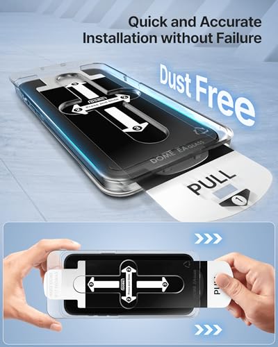 DOME GLASS Whitestone 2PACK EZ GLASS AR for iPhone 17 Series [Super Anti-Reflection], Full Coverage [Easy Install] Tempered Glass Screen Protector [2pack] (iPhone 17 Air) - size: iPhone 17 Air