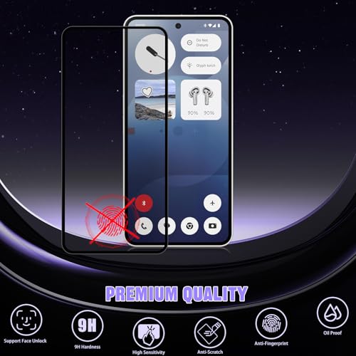 For Nothing Phone (3a) Pro Privacy Screen Protector (2 Pack) - size: Nothing Phone (3a) Pro