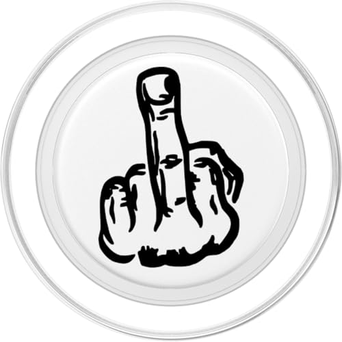 Fuck Off - Middle Finger Phone Popper PopSockets PopGrip for MagSafe - style: Magnetic PopGrip