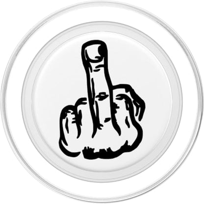 Fuck Off - Middle Finger Phone Popper PopSockets PopGrip for MagSafe - style: Magnetic PopGrip